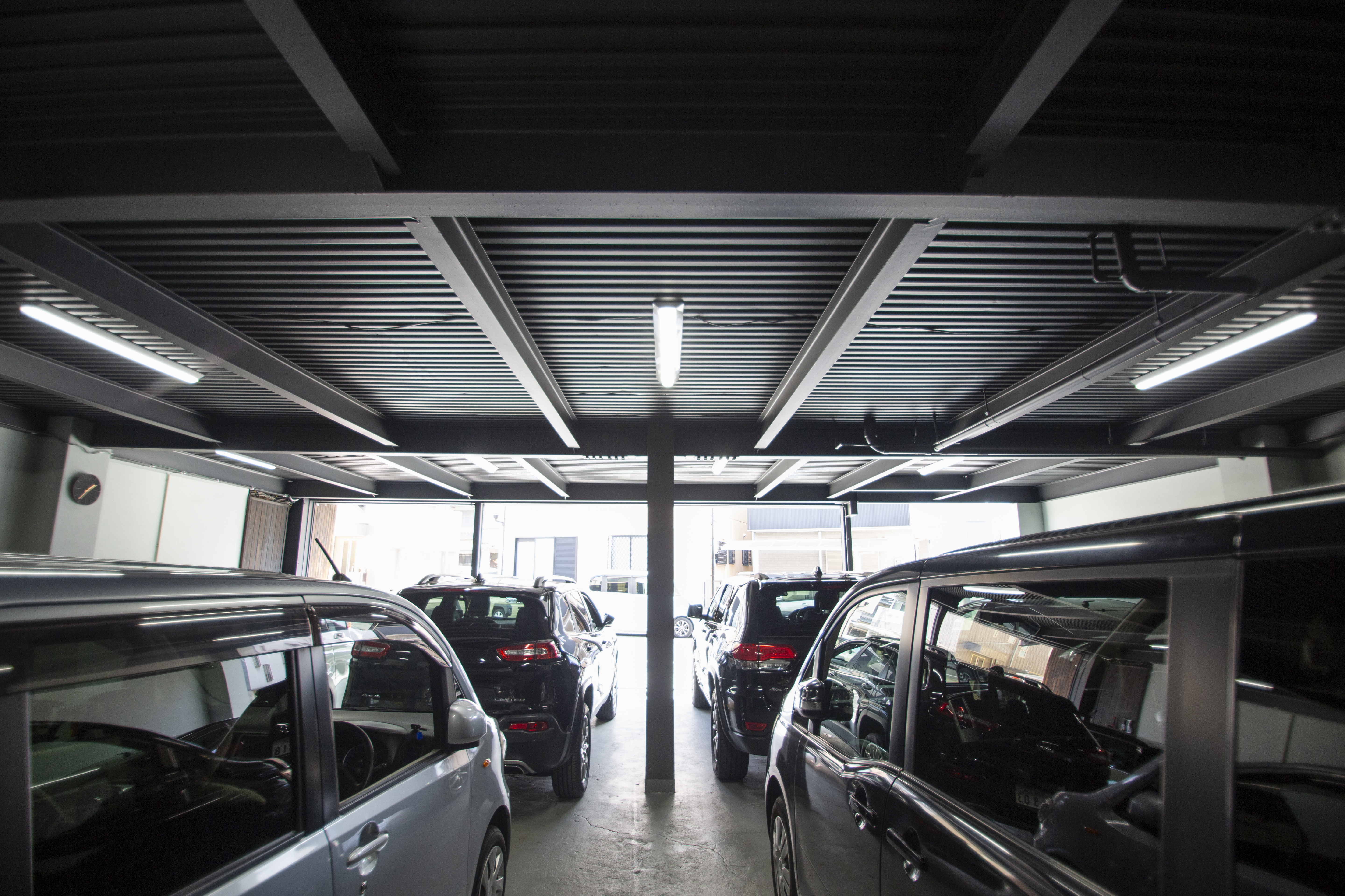 アイエスオート堺深井店の駐車場